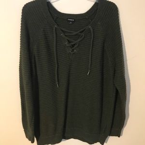Torrid olive green sweater plus size 3x